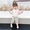 Girls Summer Short Sleeve Sporty Two Piece Outfit