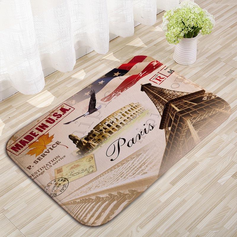 Building Tower Kitchen Floor Mat Bedroom Non-slip Carpet Household Door Mat Entry Floor