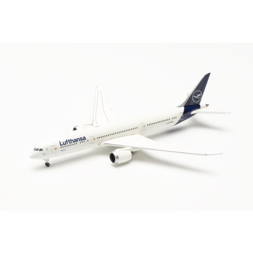 Модель самолета Herpa Lufthansa Boeing 787-9 Dreamliner - D-ABPD Франкфурт Масштаб 1:500, Металлическая миниатюра без подставки, Сборка моделей, Коллекционное издание