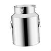 Stainless Steel Barrel Loose Tea Canister Large Capacity Airtight Storage Jar for Hotel