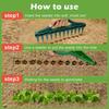 1-3PCS Seeds Spreader Seed-in Gardening Manual 12-Hole Soil Digger Portable Seeds Spacer Soil Puncher for Planting Seeds Soil Loosening