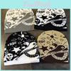 Halloween Ghost Skull Star Acrylic Wool Hat Trendsetting Design For Cold Weather