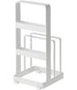 Yamazaki Knife Cutting Board Stand 2436 & Plate, White,