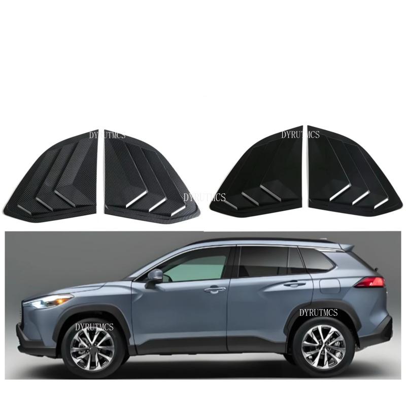 Rear Side Vent Window Scoop Louver Trim Cover Fit For Toyota Corolla Cross XG10 2021 - 2026 Auto Accessories