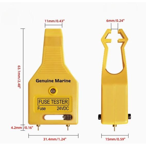 Fuse Tester DC 24V Automotive Tester Blade Puller Multi-Functional Car Checker Puller Removal Tool for Mini/Standard Blade