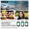 Magnetic Lens Filter for DJI OSMO Pocket 3/4 Adjustable ND2-32 UV CPL Wide-angle 1/4 Black Mist Filter Kit Set for Pocket 3 / 4 6
