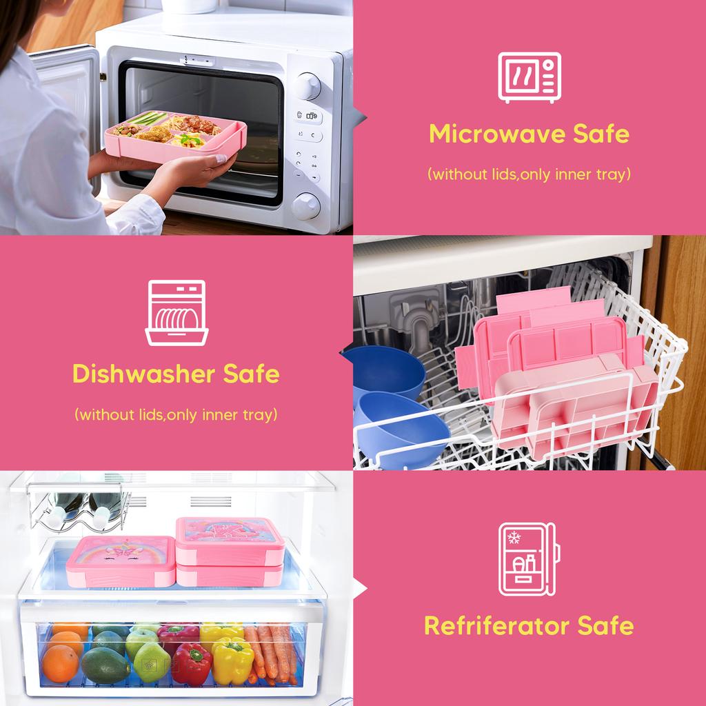 Unicorn Bento Storage Bag Lunch Bag For Girls Women Thermal Bag with Lunch Box For School Office Kids Birthday Gift