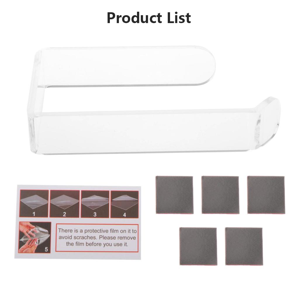 Держатель для бумаги акриловый настенный для ванной комнаты самоклеящийся крючок вешалка без проколов современные рулонные аксессуары подарки