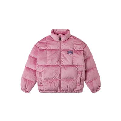 Теплая удобная ветрозащитная морозостойкая куртка-пуховик с воротником-стойкой и застежкой-молнией с длинным рукавом женская верхняя одежда пыльно-розового цвета VN000KD3C3S