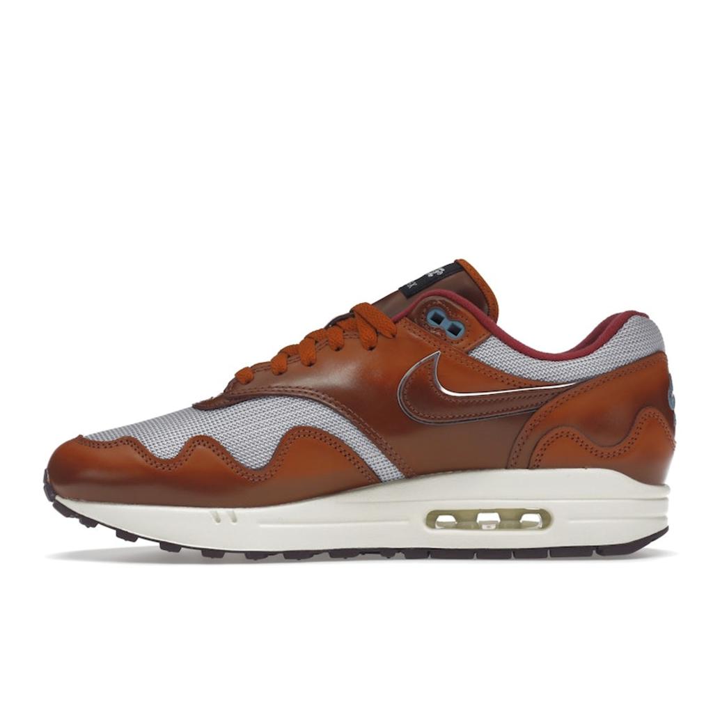 Nike Кроссовки унисекс Patta x Air Max 1 Dark Russet Коричнево-серебристый металлик DO9549-200