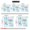 2pcs 2D flat printing Drapes Beautiful Blue Butterflies Amazing Things Fabric Without Electricity All Season Party & Holiday