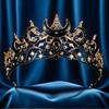 1pc Luxury Gothic Moon Tiara Celestial Queen Crown for Women Baroque Star Headpiece Vintage Weddings Elegant Party Crown