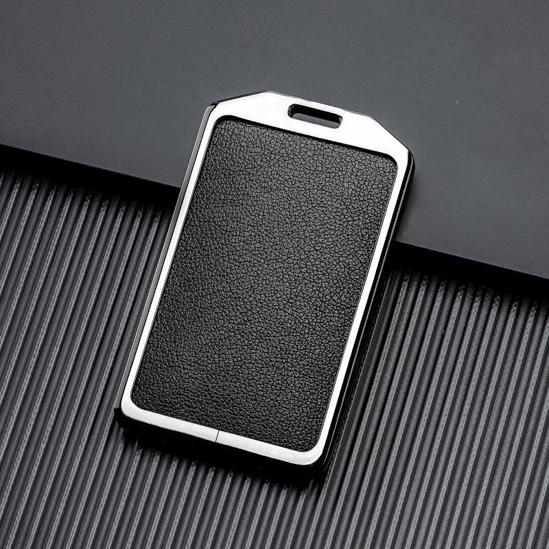 Кожаный чехол для ключа автомобиля с хорошим сигналом для Xiaopeng P7 G9 G3 P5 - Металлический, полная защита, двусторонняя защита