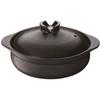 Ishigaki No. 8 Earthenware Pot, Suitable for IH and Gas, Boiling-Resistant, Serves 3-4 People, 4292