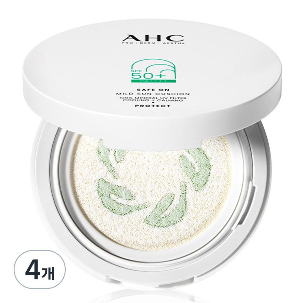 AHC Safe-On Mild Sun Cushion SPF50+ PA++++, 25g, 4 Pieces