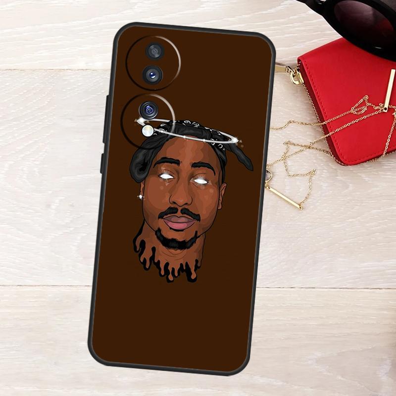Rapper 2pac Singer Tupac Case For Honor Magic 8 7 5 6 Pro X9a X9b X9c X9d X8c X8b Win RT 50 70 90 200 400 Lite Cover