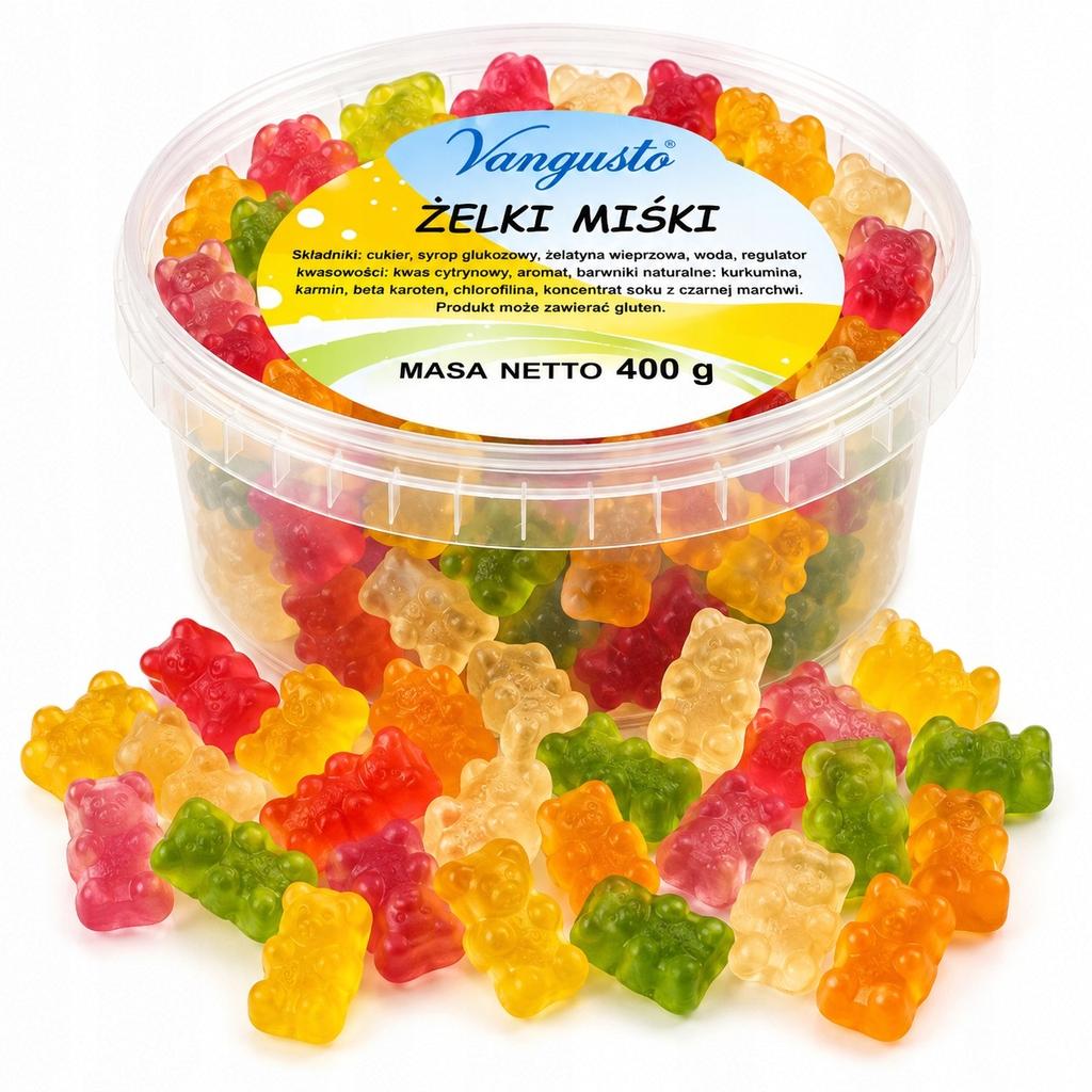 Vangusto jelly beans in a cup 400g Teddy bears
