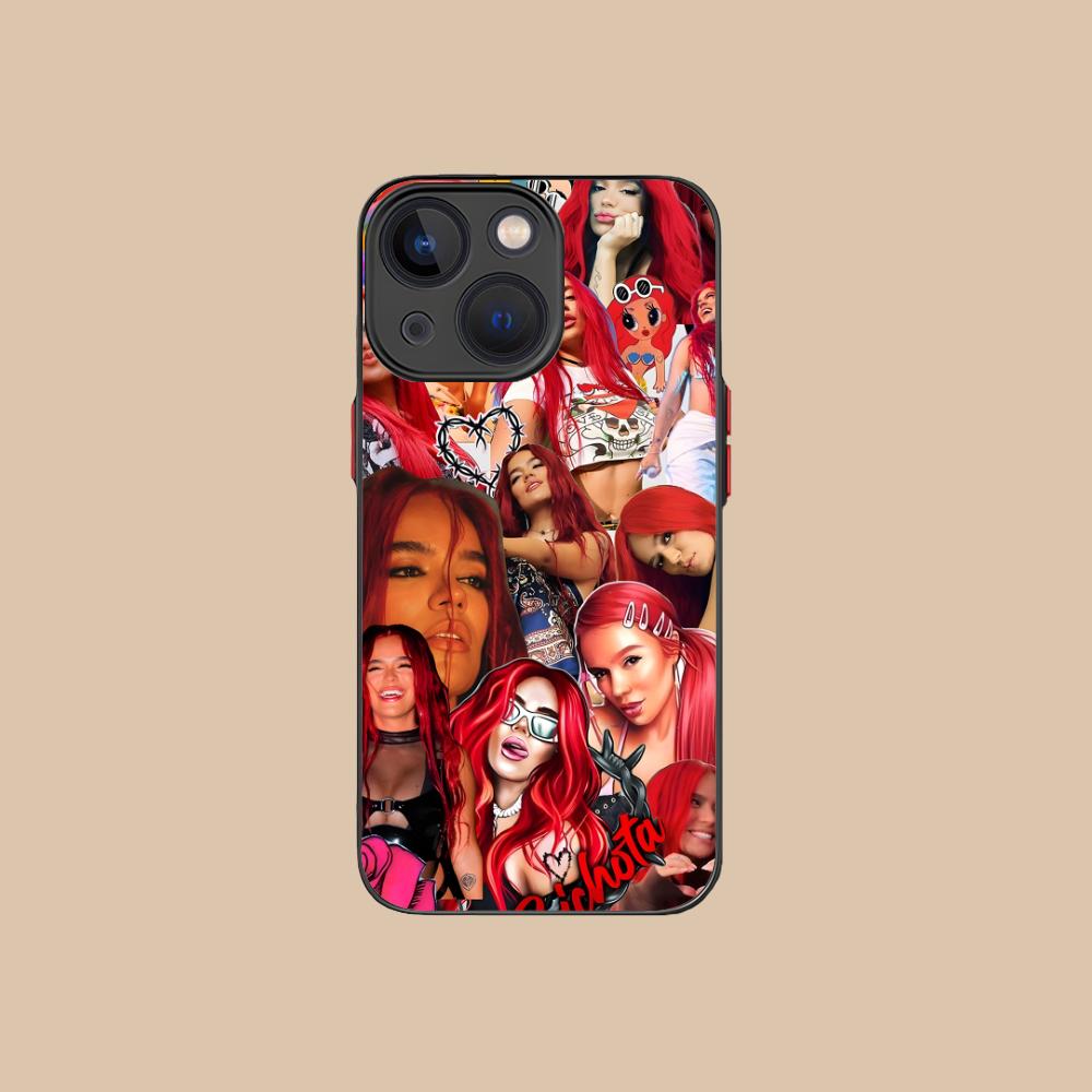 Karol G Latino Mobile Cell Phone Case for iPhone 17 16 15 14 13 12 11 X XR XS 8 7 Air Pro Max Plus Mini Colorful Silicone Cover
