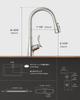 APPASO Patented Design Kitchen High Arch Mixer Modern Hose Faucet for Bar and Kitchen Kitchen Japanese Instruction Manual Included Faucet, Faucet,