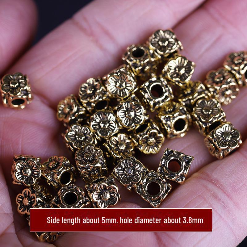 Бусины из тибетского серебра в форме цветка: Аксессуары для подвесок и браслетов своими руками