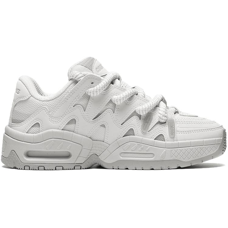 LiNing CF Tracing, Version 2.0 Lightweight, Wear resistant, And Non slip Low Top Sports Casual Shoes Women's White Gray AGCT178-1