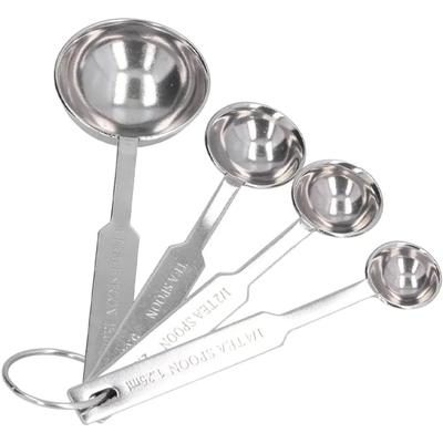 Мерный стакан из нержавеющей стали Мерная ложка 4 набора