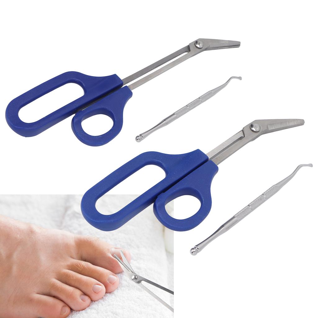 Ножницы для ногтей на ногах с длинной ручкой, эргономичные щипчики для ногтей на ногах, пилка для вросших ногтей на ногах для пожилых и беременных женщин 