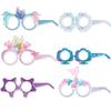6pcs Ocean Theme Prom Mask Paper Glasses Birthday Party Mermaid Fancy Dress Glasses Girl Favour Mermaid Theme Kid Birthday Party