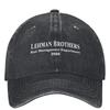 Lehman Brothers Управление рисками 2008 Повседневная бейсболка Банковский тракерская кепка Защита от солнца Кепки для спортзала Женские Мужские Облегающие бейсболки