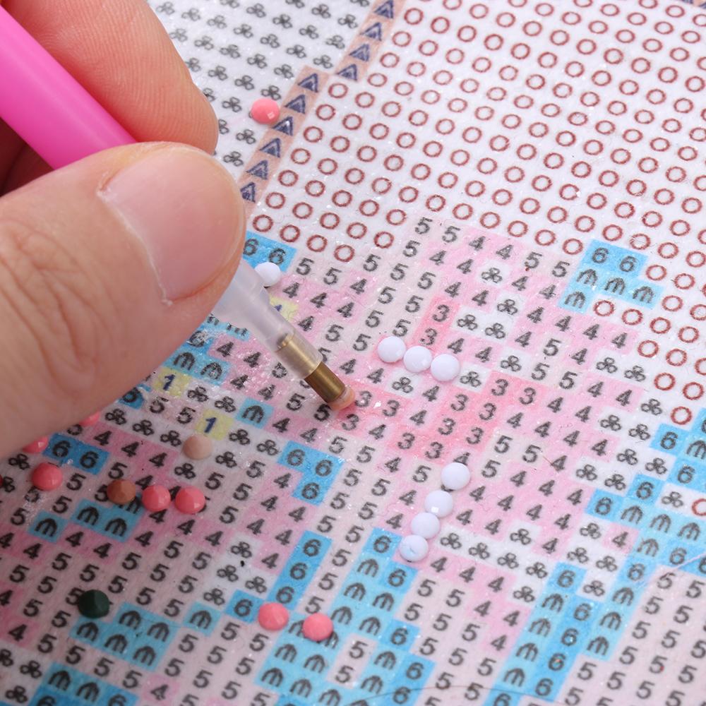 Point Drill Pen Cross Stitch Diamond Painting Glue Drilling Mud Diamond Painting Clay Storage Box