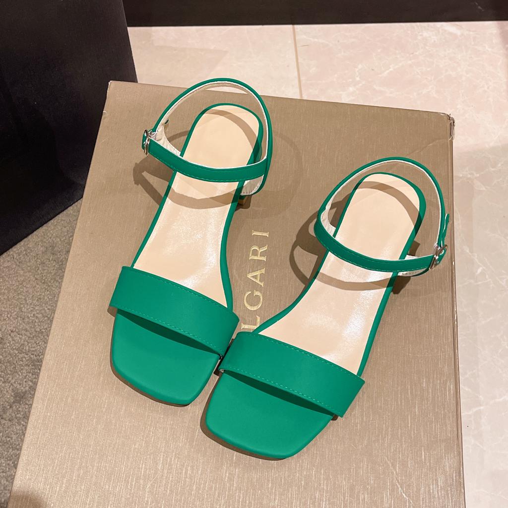 Модные сандалии для женщин. Новые летние квадратные высокие каблуки. Женские сандалии. Модные узкие гладиаторские туфли с ремешком. Туфли-лодочки с квадратным носком.