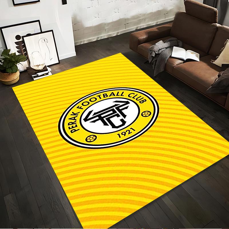 Perak FC Emblem Design Rug - Non-slip rug suitable for living room and bedroom sofas