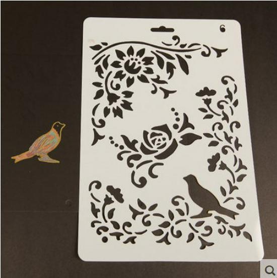 Инструменты для самостоятельного украшения альбомов: Тематическая кружевная линейка, полые шаблоны для домашних животных и принадлежности для рисования