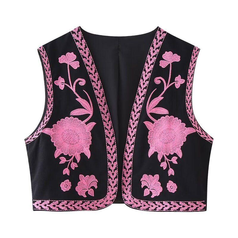 Fashion Style 2023 Summer New Arrival Fashion Trendy Women's Clothing Easiest for Match Embroider Cardigan Vest 6895023 250