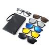 6 In 1 Polarized Sunglasses Men Women Magnetic Clip On Glasses  Optical Prescription Eyeglass Frames Magnet Clips
