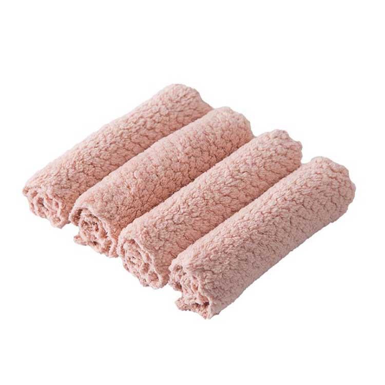 Soft Microfiber Kitchen Towels Absorbent Dish Cloth Anti-grease Wiping Rags Non Stick Oil Household Cleaning Towel