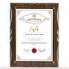 Ransu Award Frame A4 Size Photo Frame Picture Stand Made of MDF for Tabletop and Wall Mounting