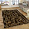 VIKAMA Retro American Myth Carpet Living Room High-End Sofa Coffee Table Mat Dirt Resistant Bedroom Bed Blanket Home Decoration