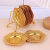 Iron Art Toast Bread Rack Restaurant Home Bread Holder 6 Slices Food Display Tool For Restaurant Kitchen Accessories