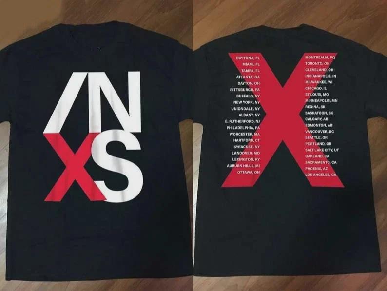 Винтажная футболка INXS "World In Tour '88" Унисекс Размер S-4XL