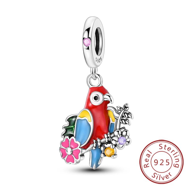 Оригинальные шармы-подвески из меди в виде светлячка, пчелы, бабочки, колибри для браслетов, женские украшения в подарок