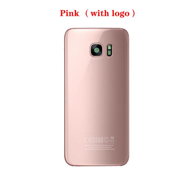 Новая задняя часть для Samsung Galaxy S7 G930, запасные части для задней двери, стеклянный корпус батареи с камерой