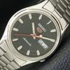 Б/у оригинальные винтажные часы SEIKO 5 AUTOMATIC JAPAN MENS C ЧЕРНЫМ ЦИФЕРБЛАТОМ a433274-2 R115-a433274