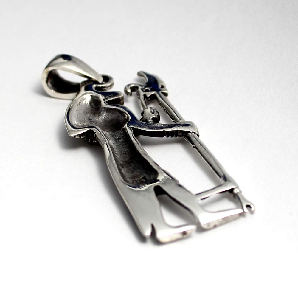 Egyptian Anubis Jackal Silver 925 Pendant Top