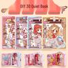Детская DIY 3D Pop-Up Тихая Книга: Ручной работы Мультяшный образовательный домик для девочек