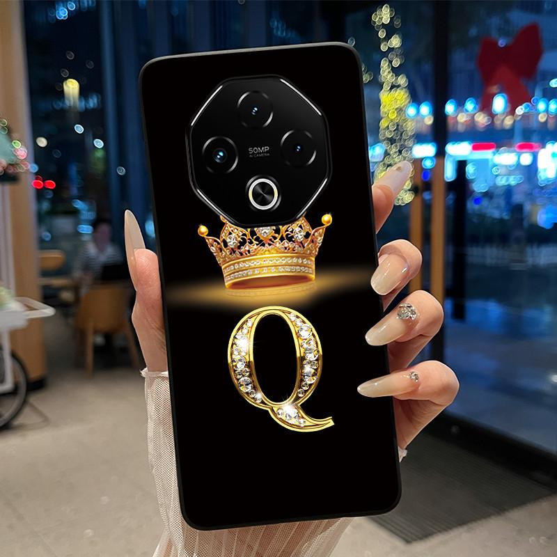 Ударопрочный Чехол Для Umidigi G100 Pro/G100 5G Мягкий Силикон Черный Корпус Модный Счастливая Буква Узор Корона Конфетный Чехол Для Пары