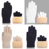 Touchscreen Knitted Fleece Gloves Winter Warm Furry Warm Mitts Female's Gloves  Outdoor Sport