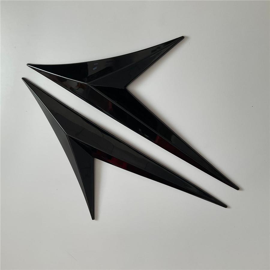 New Decorative Car Side Fender Wing Emble Badge Bonnet Car Styling Sticker Glossy