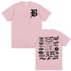Rapper Beele Borondo Letters Printed TShirt Unisexs Clothing Oversized Hip Hop Classic Tshirts Harajuku Fashion Trending T Shirts