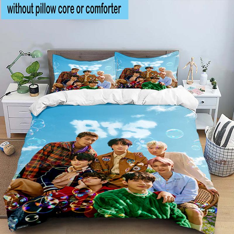 3PCS Vivid Dreams kpop 3pcs Bedding,Including 3PCS Duvet Cover And 2pcs Pillowcases Perfect for Christmas,Ideal for Bedroom, Dormitory